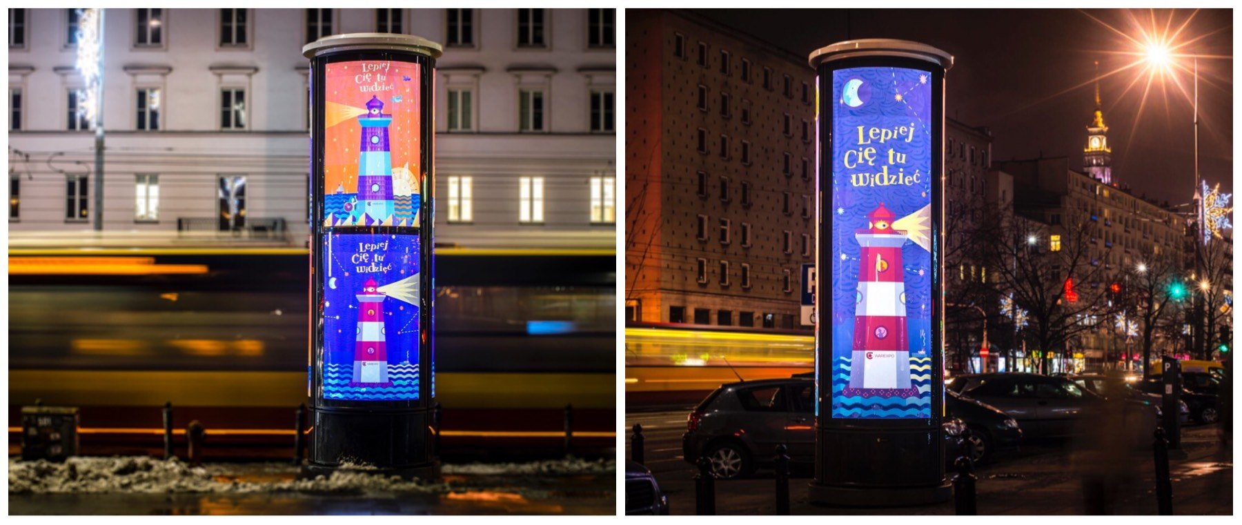 Możliwości ekspozycji na słupach reklamowych SAWA